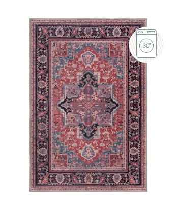 Tapis lavable Hebden 80x150cm rouge Economisez 