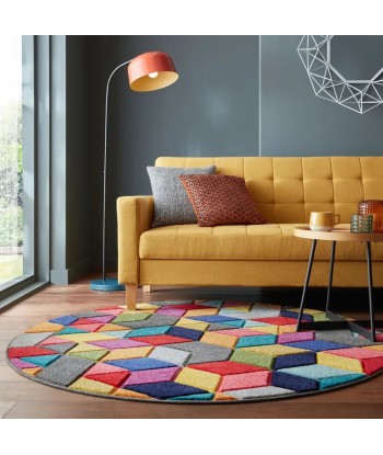 Tapis Dynamic Multicolore 160x160cm des créatures d'habitude