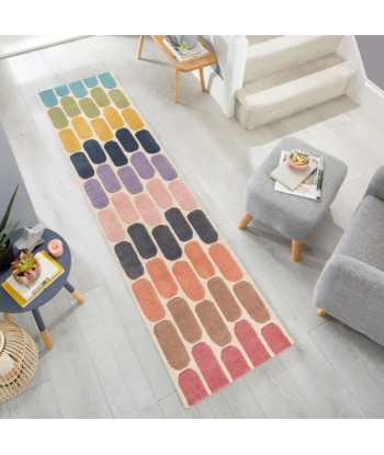 Tapis en laine Fossil Multicolore 60x230cm hantent personnes