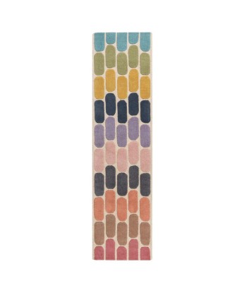 Tapis en laine Fossil Multicolore 60x230cm hantent personnes