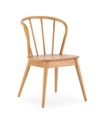 Lot de 2 chaises en bois massif couleur chêne Brisa Dans la société mordern