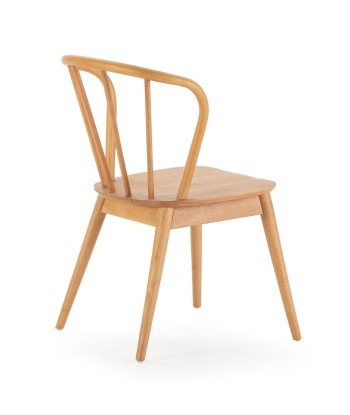 Lot de 2 chaises en bois massif couleur chêne Brisa Dans la société mordern