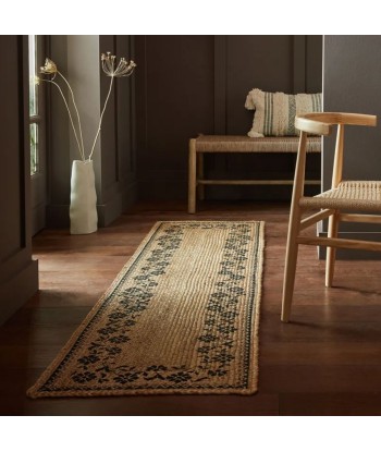 Tapis de couloir en Jute Beige et noir Maisie 60x230cm meilleur choix