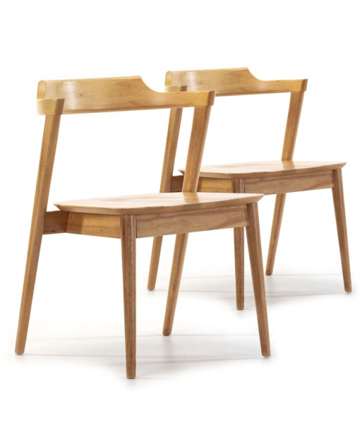 Lot de 2 chaises en bois massif Venus pour bénéficier 