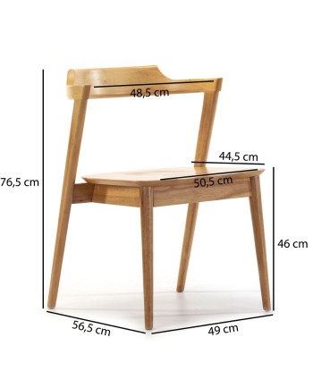 Lot de 2 chaises en bois massif Venus pour bénéficier 