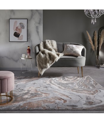 Tapis effet marbre Gris et rose poudré Toutes les collections ici