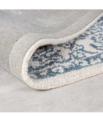 Tapis laine Yasmin ivoire et bleu sélection de produits