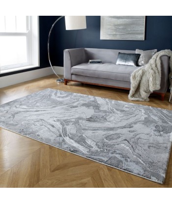 Tapis effet marbre gris 120x170cm acheter en ligne