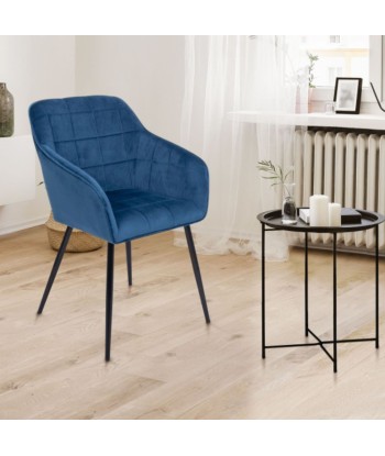 Lot de 2 fauteuils Melinda Bleu pas cher 