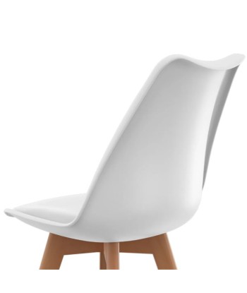 Lot de 6 chaises scandinaves Nordia Blanches chez Cornerstreet bien 