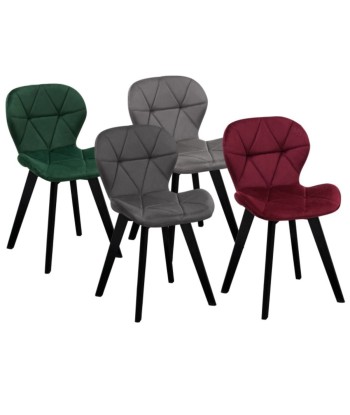 Lot de 4 chaises Daisy mix couleurs s'inspire de l'anatomie humaine