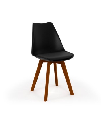 Lot de 4 chaises scandinaves Brava noir l'évolution des habitudes 