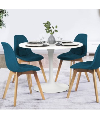 Lot de 2 chaises Gabriella Bleu canard meilleur choix