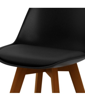 Lot de 4 chaises scandinaves Brava noir l'évolution des habitudes 