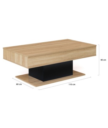 Table basse Tania avec plateau relevable En savoir plus