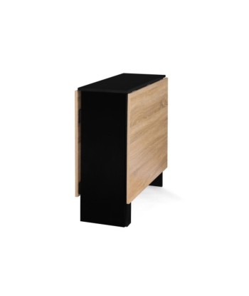 Table console pliable Andy avec rangement noir/hetre Venez acheter