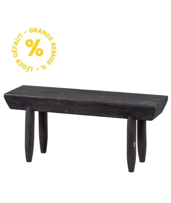 Banc en bois noir design- Léger défaut destockage