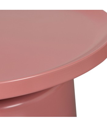 Table basse design ronde en métal Rose- Léger défaut En savoir plus