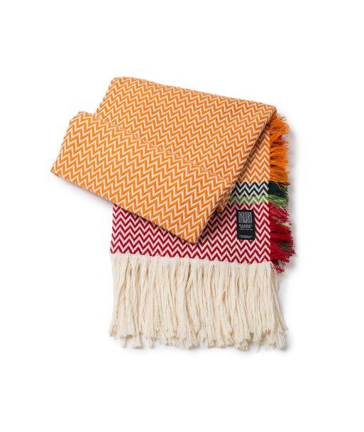 Plaid design, orange solde