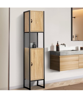 Meuble de salle de bain industriel 2 portes outlet