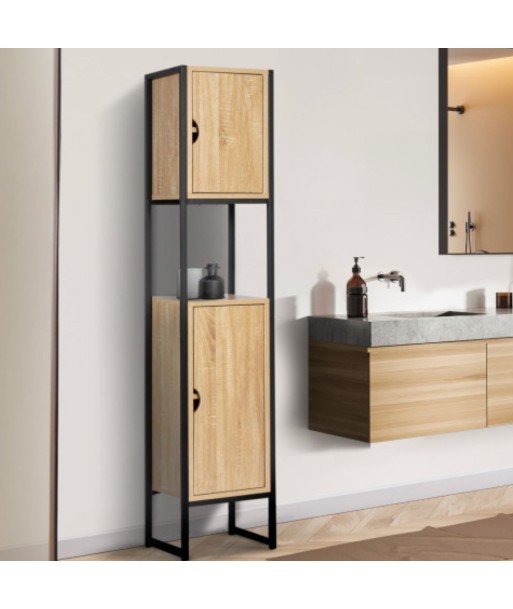 Meuble de salle de bain industriel 2 portes outlet