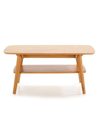 Table basse rectangulaire, bois massif couleur chêne, 100 cm longueur livraison et retour toujours gratuits