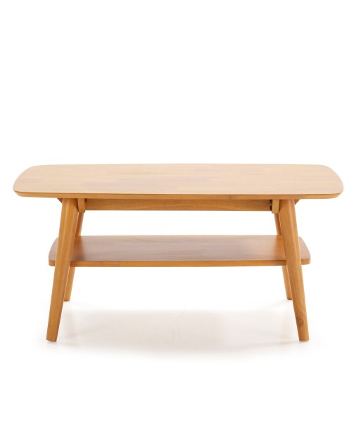 Table basse rectangulaire, bois massif couleur chêne, 100 cm longueur livraison et retour toujours gratuits