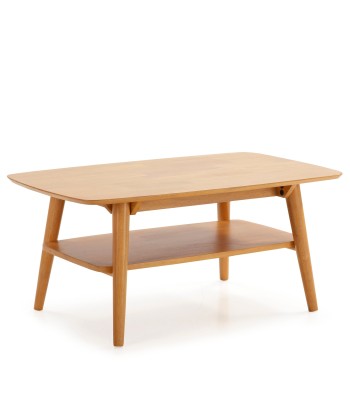 Table basse rectangulaire, bois massif couleur chêne, 100 cm longueur livraison et retour toujours gratuits