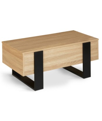 Table basse relevable industrielle bois/noir 2 - 3 jours ouvrés.