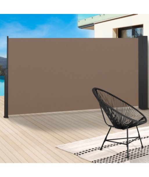 Paravent rétractable premium taupe 1.6x2.5m prix