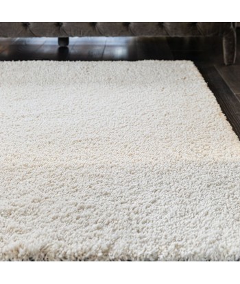 Tapis shaggy epais creme de pas cher