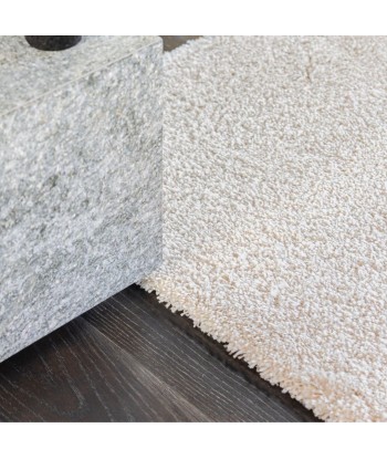 Tapis shaggy epais creme de pas cher