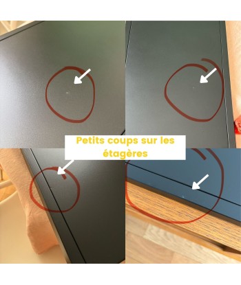 Etagère design en métal noir Drawer - Léger défaut à prix réduit toute l'année