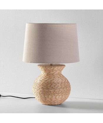 Lampe à poser Nori en rotin Naturel, diamètre 40,5 cm le des métaux précieux