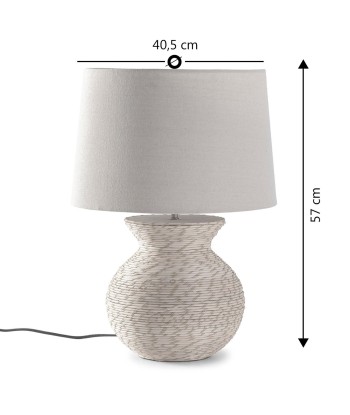 Lampe à poser Nori en rotin Naturel, diamètre 40,5 cm le des métaux précieux