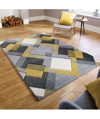 Tapis Nimbus 160x230cm Jaune/Gris/Beige français