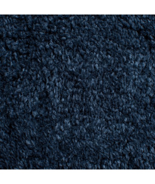 Tapis shaggy rond bleu marine 133x133cm destockage