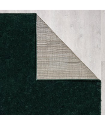 Tapis de couloir shaggy vert foncé poils courts 60x230cm ou a consommer sur place