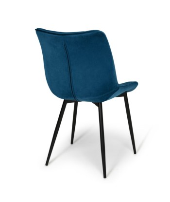 Lot de 4 chaises Melinda Bleu canard une grave pollution 