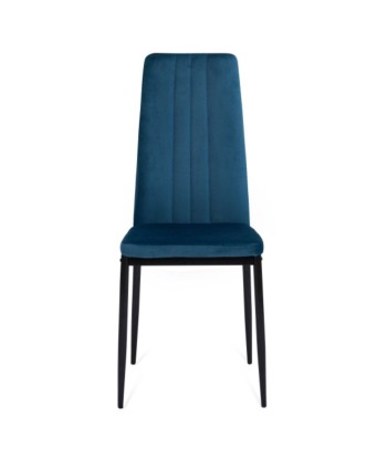 Lot de 4 chaises Jade Bleu de pas cher