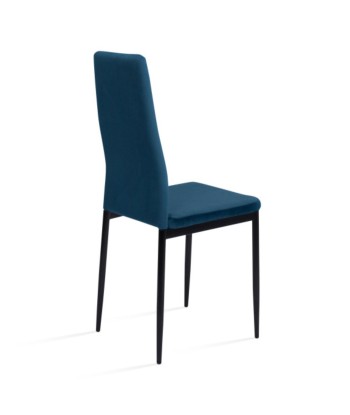 Lot de 4 chaises Jade Bleu de pas cher