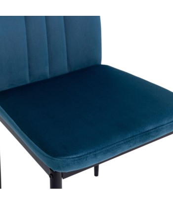 Lot de 4 chaises Jade Bleu de pas cher