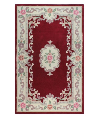 Tapis Aubusson rouge 150x240cm Véritable concentré