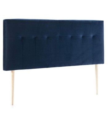 Tête de lit Napoles velours bleu 160x100cm Comparez plus de prix