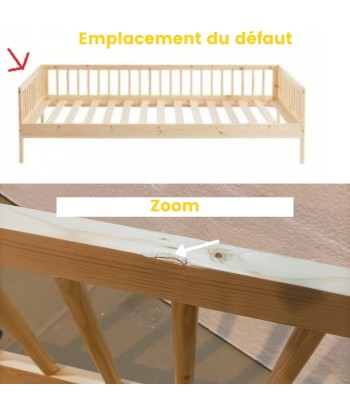 Cadre de lit pour enfant en bois massif 90x190cm les ligaments