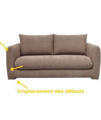 Canapé 2,5 places en tissu Drawer Wiame taupe "léger défaut" Comment ça marche