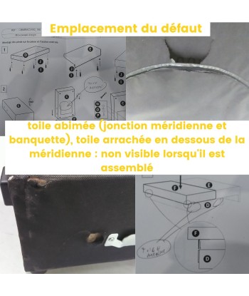 Canapé d'angle convertible vert en velours côtelé avec coffre L251cm "Léger défaut" Les magasins à Paris et en Île-de-France