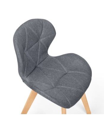 Lot de 2 chaises Gatsby gris foncé Jusqu'à 80% De Réduction