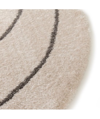 Tapis Rond Crème et Noir - DOLCE - ∅ 160 pour bénéficier 