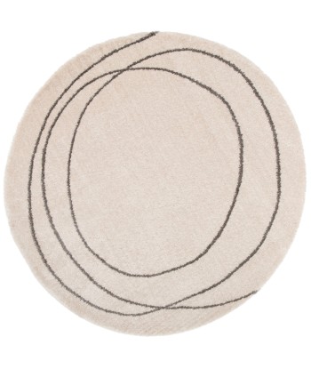 Tapis Rond Crème et Noir - DOLCE - ∅ 160 pour bénéficier 